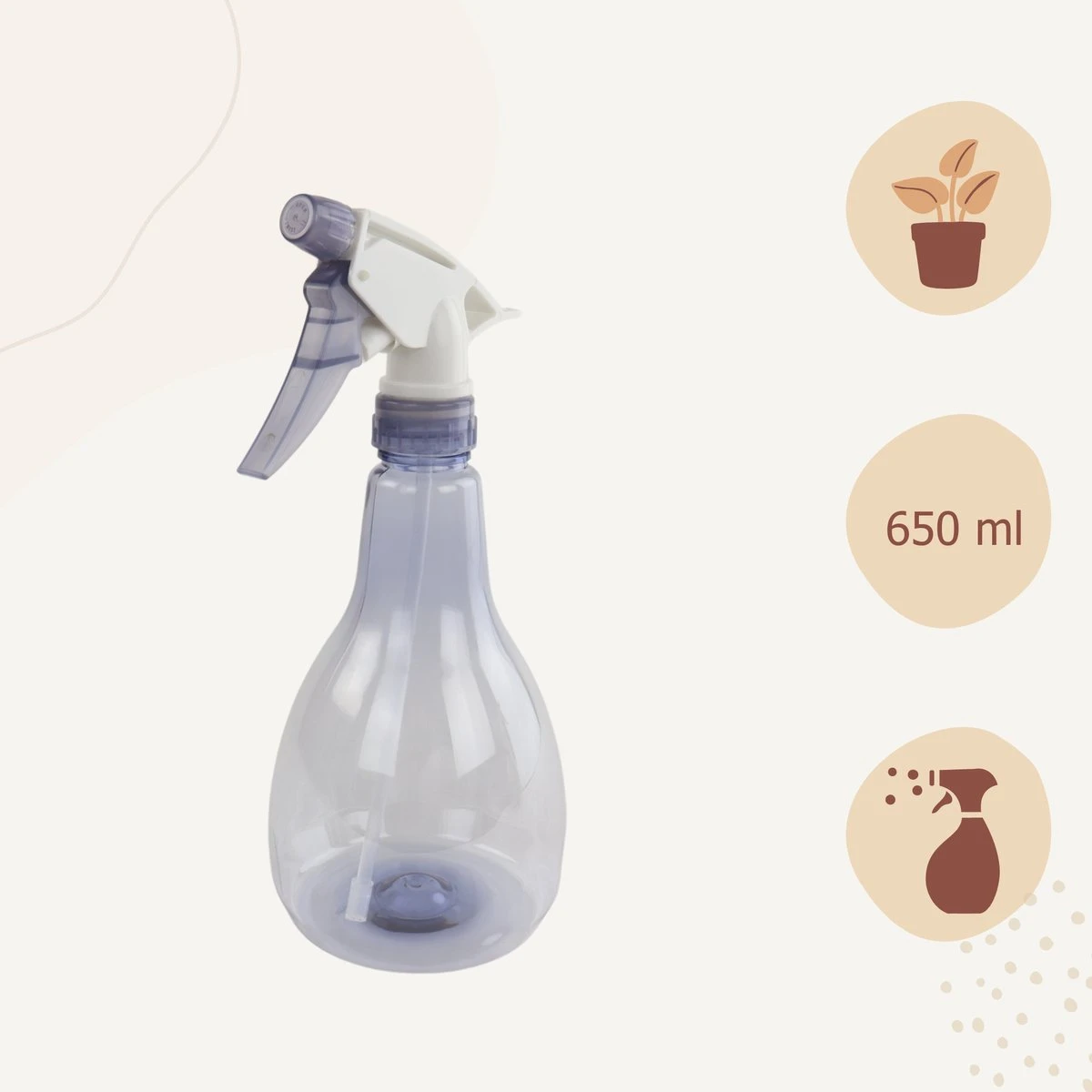 Orange85 Plantenspuit - Plantensproeier - Waterverstuiver - 650 Ml - Blauw - Kunststof - Binnen - Sprayflacon 5 Orange85 Plantenspuit - Plantensproeier - Waterverstuiver - 650 Ml - Blauw - Kunststof - Binnen - Sprayflacon - Afbeelding 3