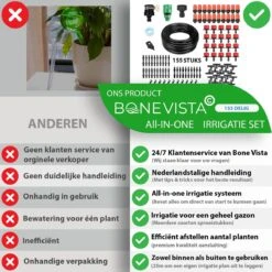 Bone Vista® 155 Stuks Water Druppelslang Irrigatiesysteem Tuin – Bewateringssysteem & Druppelsysteem 12 Bone Vista® 155 Stuks Water Druppelslang Irrigatiesysteem Tuin – Bewateringssysteem & Druppelsysteem -Tuin Kweekbenodigdheden 1200x1200 348
