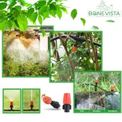 Bone Vista® 155 Stuks Water Druppelslang Irrigatiesysteem Tuin – Bewateringssysteem & Druppelsysteem 15 Bone Vista® 155 Stuks Water Druppelslang Irrigatiesysteem Tuin – Bewateringssysteem & Druppelsysteem -Tuin Kweekbenodigdheden 1200x1200 351
