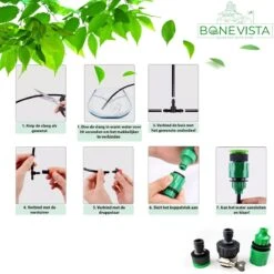 Bone Vista® 155 Stuks Water Druppelslang Irrigatiesysteem Tuin – Bewateringssysteem & Druppelsysteem 16 Bone Vista® 155 Stuks Water Druppelslang Irrigatiesysteem Tuin – Bewateringssysteem & Druppelsysteem -Tuin Kweekbenodigdheden 1200x1200 352