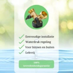 Y Stuk Kraan - Kraan Splitter - Waterverdeler - Buitenkraan - Waterverdeler 2 Weg – Messing - Afzonderlijk Af Te Sluiten -Tuin Kweekbenodigdheden 1200x1200 385