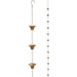 Esschert Design Regenketting 254 Cm Staal Koper -Tuin Kweekbenodigdheden 1200x1200 390