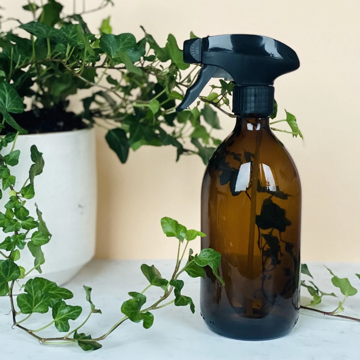 Groeikruid® Plantenspuit | 500 Ml Amber Glas | Met Zwarte Spraykop | Plantensproeier Binnen | Waterverstuiver | Verstuiver | Waterspuit 4 Groeikruid® Plantenspuit | 500 Ml Amber Glas | Met Zwarte Spraykop | Plantensproeier Binnen | Waterverstuiver | Verstuiver | Waterspuit - Afbeelding 2