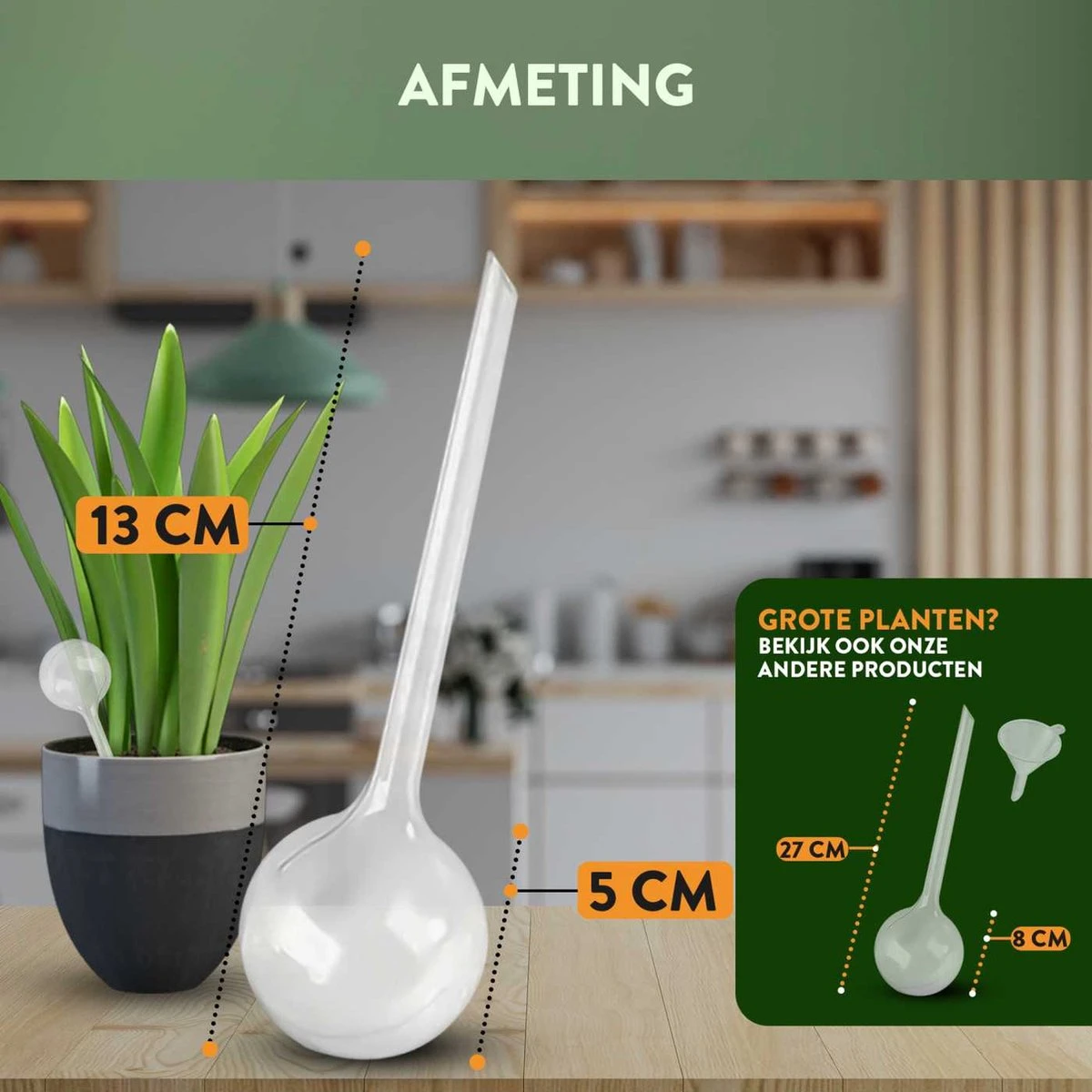 STFF & Co® Waterdruppelaar Voor Planten – Irrigatiesysteem Automatisch Watergeefsysteem – Waterbollen Voor Planten – Bewateringssysteem – 8 Stuks - 5cm 7 STFF & Co® Waterdruppelaar Voor Planten – Irrigatiesysteem Automatisch Watergeefsysteem – Waterbollen Voor Planten – Bewateringssysteem – 8 Stuks - 5cm - Afbeelding 5