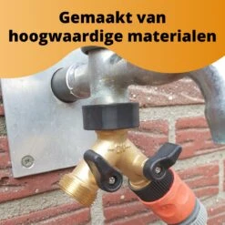 Horvitus Waterverdeler 2 Weg - Y Stuk Kraan Splitter - Voor Europese Kranen - Messing -Tuin Kweekbenodigdheden 1200x1200 709