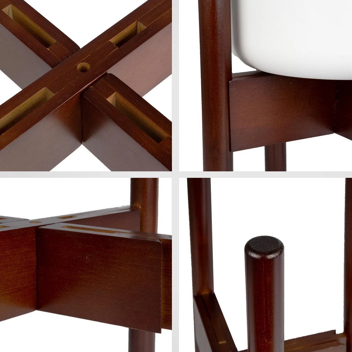 LifeGoods Planten Standaard - Uitschuifbare Bloempothouder - 20 Tot 30 Cm - Donker Bamboe 10 LifeGoods Planten Standaard - Uitschuifbare Bloempothouder - 20 Tot 30 Cm - Donker Bamboe - Afbeelding 8