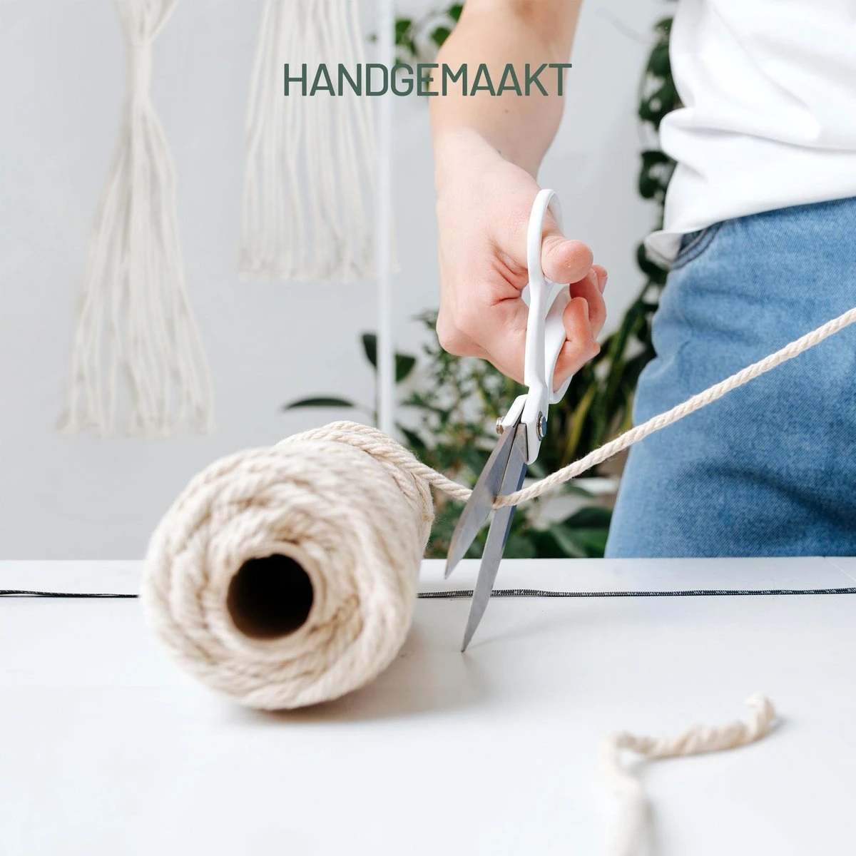 Gadgy Plantenhanger Macramé 3 Stuks - Luxe Gevlochten Touw Katoen - Plantenpot Ophangen - Hangpot 8 Gadgy Plantenhanger Macramé 3 Stuks - Luxe Gevlochten Touw Katoen - Plantenpot Ophangen - Hangpot - Afbeelding 6
