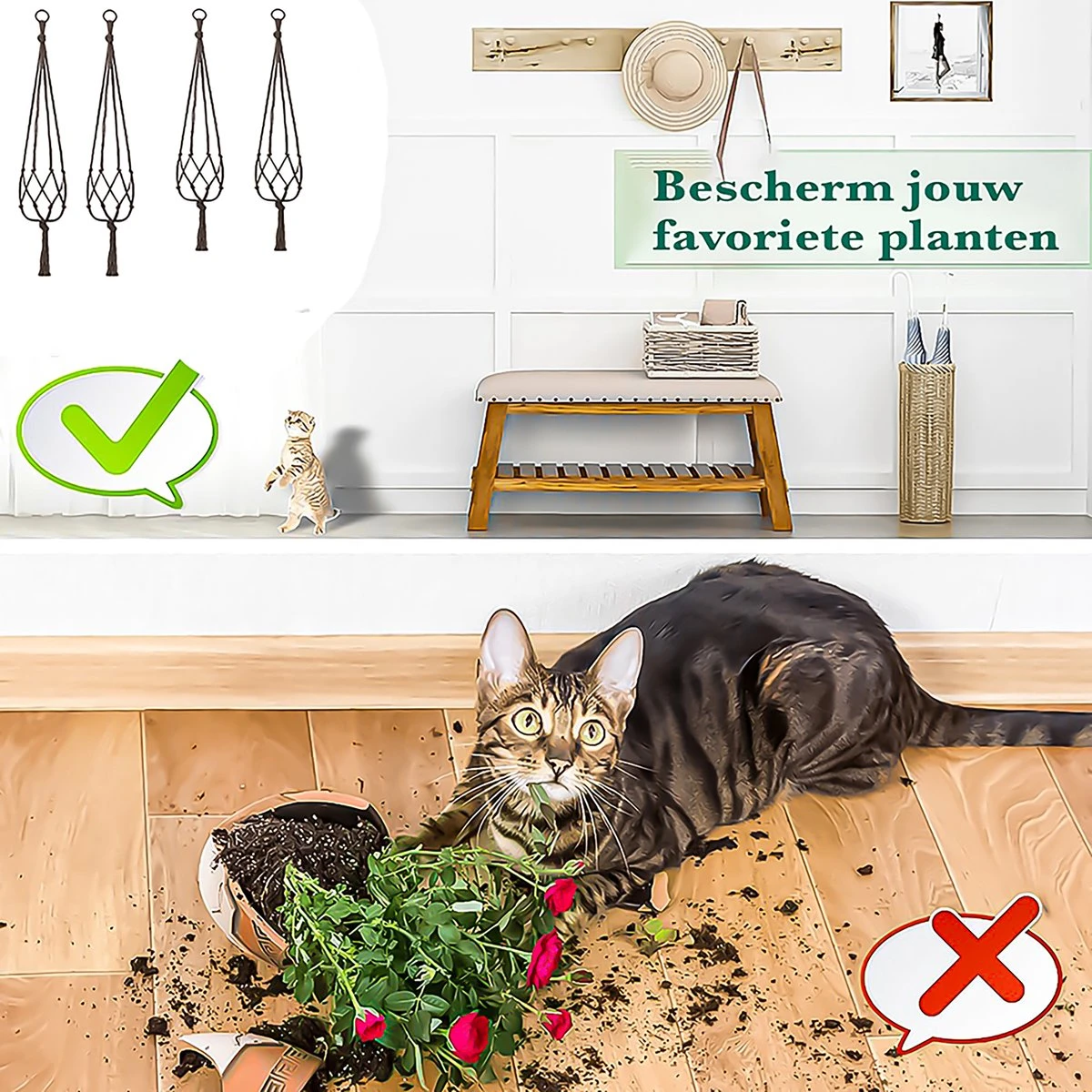 9 Stuks Zwart Macrame Plantenhangers - Boho Handgeweven Katoen Hangpot Voor Binnen/Buiten - Hangende Bloempot Met Kralen - Macramé Touw/Koord Hangplant Houder - Bohemian Wandhanger Decoratie - Plant Hanger - Verticale Tuin Bloempothouder Planthanger 8 9 Stuks Zwart Macrame Plantenhangers - Boho Handgeweven Katoen Hangpot Voor Binnen/Buiten - Hangende Bloempot Met Kralen - Macramé Touw/Koord Hangplant Houder - Bohemian Wandhanger Decoratie - Plant Hanger - Verticale Tuin Bloempothouder Planthanger - Afbeelding 6