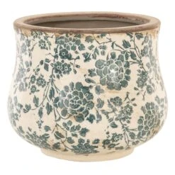 Clayre & Eef Bloempot Ø 21x17 Cm Beige Groen Keramiek Rond Bloemen Bloempot Binnen Plantenpot Plant Pot 9 Clayre & Eef Bloempot Ø 21x17 Cm Beige Groen Keramiek Rond Bloemen Bloempot Binnen Plantenpot Plant Pot -Tuin Kweekbenodigdheden 1200x1200 955