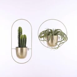 Mica Decorations Dexter Bloempot Wand - L34 X B14 X H34 Cm - Goud -Tuin Kweekbenodigdheden 1200x1200 978