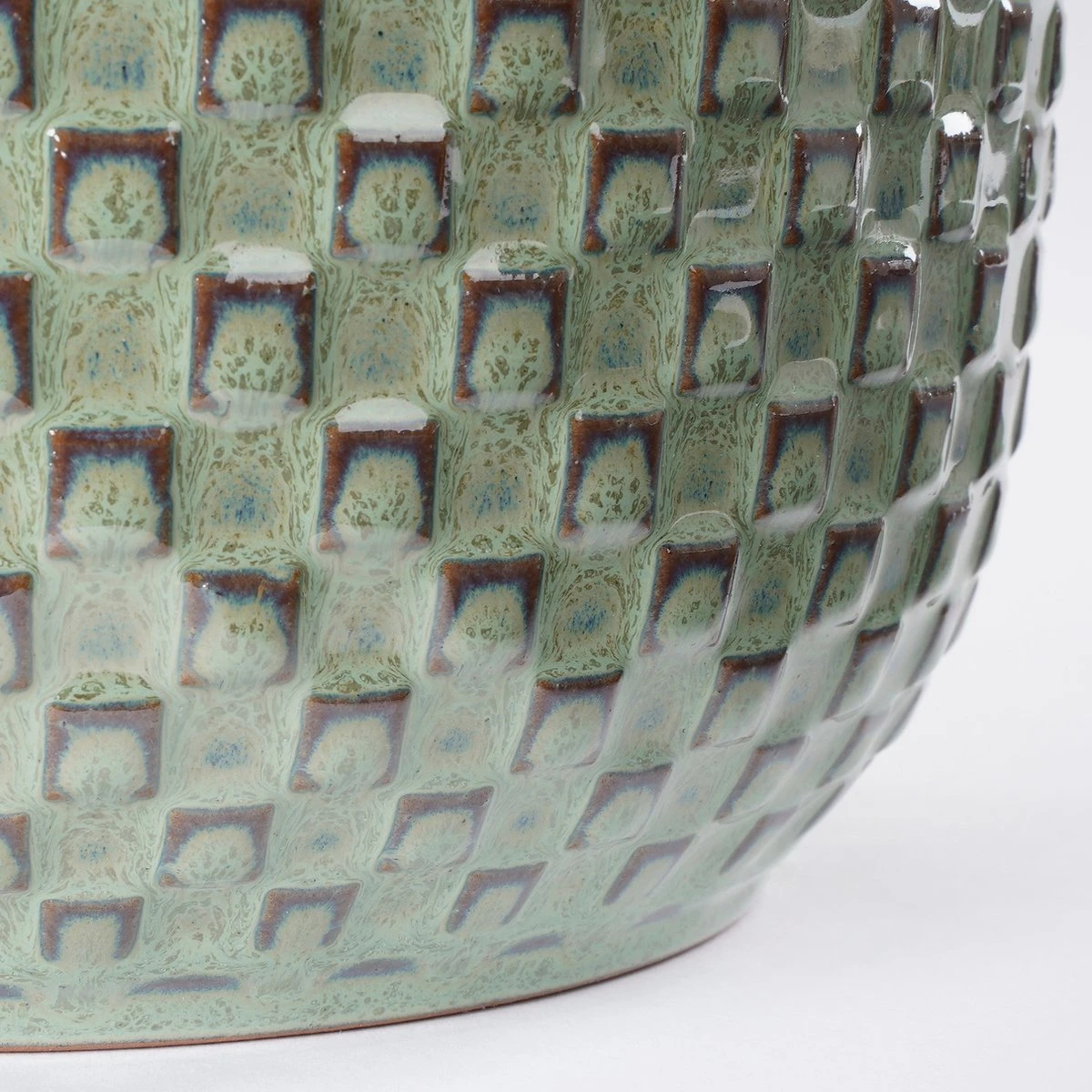 Mica Decorations Daan Bloempot - H17,5 X Ø19 Cm - Groen 6 Mica Decorations Daan Bloempot - H17,5 X Ø19 Cm - Groen - Afbeelding 4