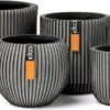 Capi Europe - Set Van 4 - Bloempot Binnen - Groove - Antraciet -Tuin Kweekbenodigdheden 1200x620