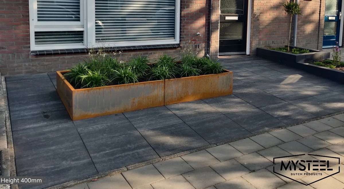 MySteel Cortenstaal Plantenbak Texas Xxl L240 X B40 Cm - Hoogte: 40 Cm 4 MySteel Cortenstaal Plantenbak Texas Xxl L240 X B40 Cm - Hoogte: 40 Cm - Afbeelding 2