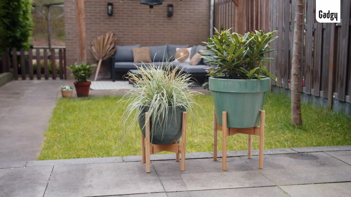 Gadgy Bamboe Plantenstandaard 2 St - Plantentafel - Plantentafeltje Voor Binnen - Plantenrek - Uitschuifbaar - Hout - Ø 20 Tot 30 Cm 6 Gadgy Bamboe Plantenstandaard 2 St - Plantentafel - Plantentafeltje Voor Binnen - Plantenrek - Uitschuifbaar - Hout - Ø 20 Tot 30 Cm - Afbeelding 4