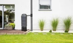 Regenton Rainsaver - Antraciet 100 L + Voet + Vulautomaat -Tuin Kweekbenodigdheden 1200x703 1