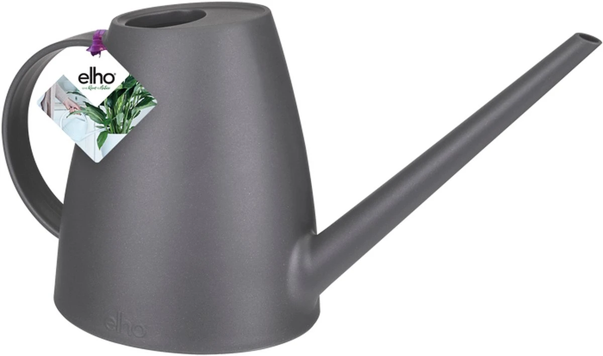 Elho Brussels Gieter 1,8l - Gieter Voor Binnenkweken En Oogsten - Ø 33.0 X H 17.0 Cm - Zwart/Antraciet 4 Elho Brussels Gieter 1,8l - Gieter Voor Binnenkweken En Oogsten - Ø 33.0 X H 17.0 Cm - Zwart/Antraciet - Afbeelding 2