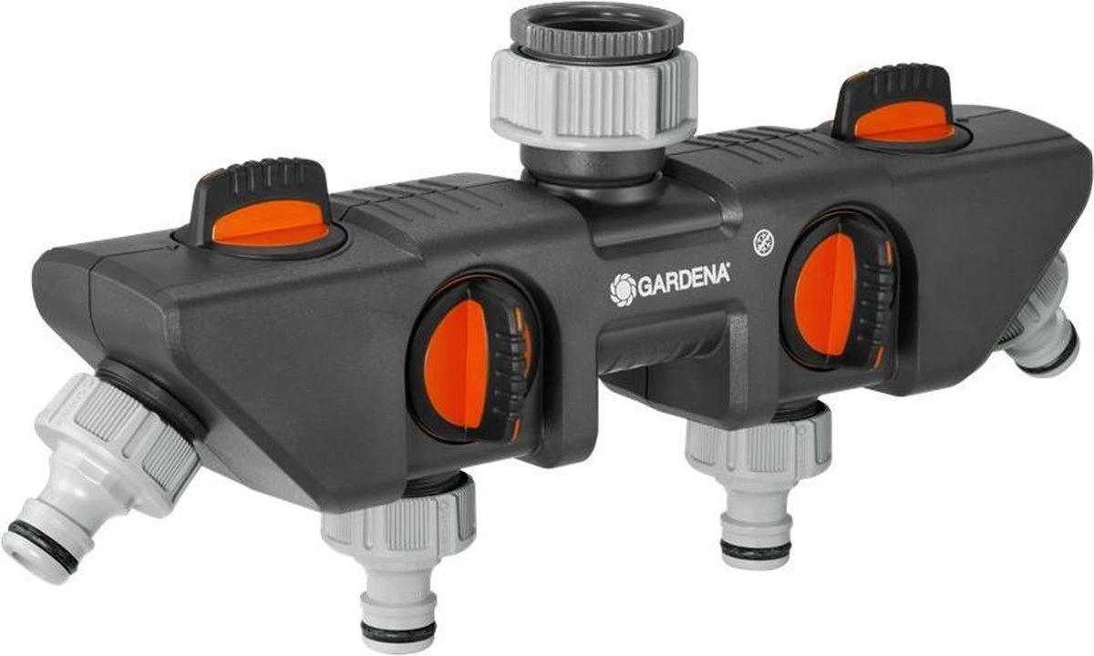 GARDENA - Waterverdeler - Slangkoppeling - 4 Uitgangen 3 GARDENA - Waterverdeler - Slangkoppeling - 4 Uitgangen