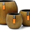 Capi Europe - Set Van 3 - Bloempot Binnen - Groove - - Goud - Bloempot Voor Binnen - BOX-BGVGB-3 -Tuin Kweekbenodigdheden 1200x740