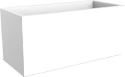 Elho Vivo Matt Finish Lang Wielen 90 - Grote Staande Plantenbak Voor Binnen & Buiten - Gemaakt Van Gereycled Plastic - L 39 X W 88 X H 41 Cm - Wit -Tuin Kweekbenodigdheden 1200x744 1