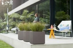 Elho Vivo Structure Finish Vierkant 40 - Plantenbak Voor Binnen & Buiten - Ø 39 X H 41 - Grijs/Warm Grijs 19 Elho Vivo Structure Finish Vierkant 40 - Plantenbak Voor Binnen & Buiten - Ø 39 X H 41 - Grijs/Warm Grijs -Tuin Kweekbenodigdheden 1200x800 180