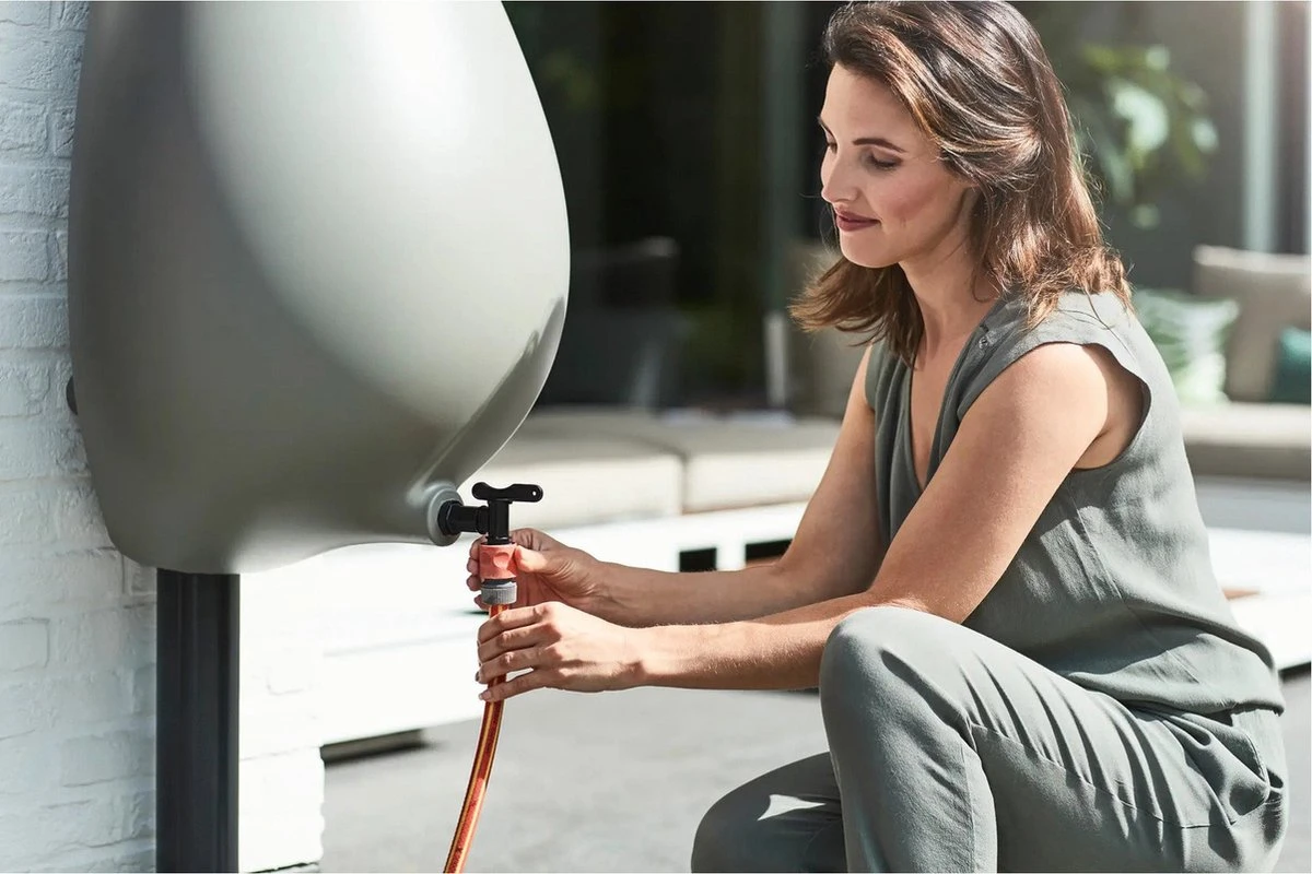 Elho Pure Raindrop 70L - Geel/Oker 7 Elho Pure Raindrop 70L - Geel/Oker - Afbeelding 5