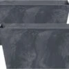 Prosperplast Set Van 2x Stuks Kunststof Bloembakken/plantenbakken Rechthoek Betonlook 40 Cm Antraciet Grijs - Bloempotten Voor Binnen En Buiten 2 Prosperplast Set Van 2x Stuks Kunststof Bloembakken/plantenbakken Rechthoek Betonlook 40 Cm Antraciet Grijs - Bloempotten Voor Binnen En Buiten -Tuin Kweekbenodigdheden 1200x856 4