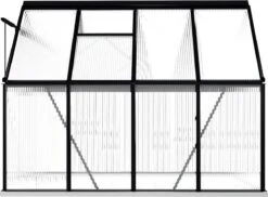 VidaXL Broeikas Met Basisframe 4,75 M² Aluminium Antracietkleurig 21 VidaXL Broeikas Met Basisframe 4,75 M² Aluminium Antracietkleurig -Tuin Kweekbenodigdheden 1200x882 2