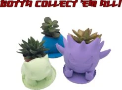 Azhora Pokémon Gengar Bloempot - Inclusief Opvangschaal - Lichtpaars -Tuin Kweekbenodigdheden 1200x883 1