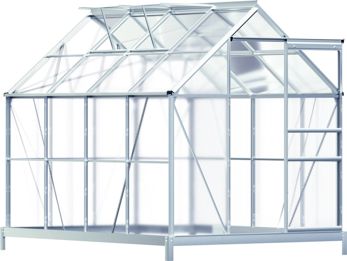 Gardebruk Aluminium Kas 4,75 M² - Fundament & Regengoot - 250x190cm 3 Gardebruk Aluminium Kas 4,75 M² - Fundament & Regengoot - 250x190cm