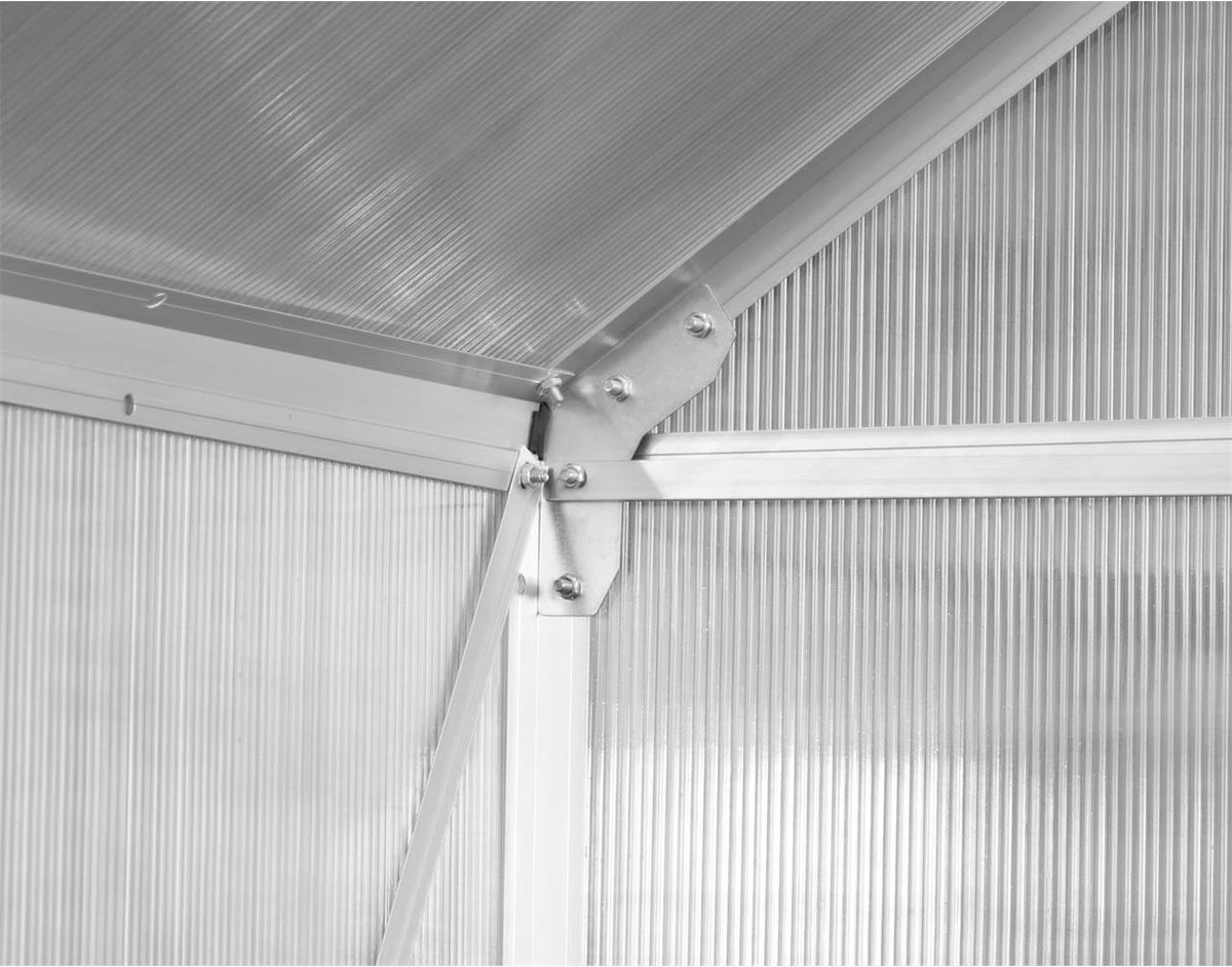 FUXTEC Tuinkas 5,9m² - Broeikas - Kweekkas - Hobbykas - Aluminium/holle Kamerplaat - FX-GWH159 8 FUXTEC Tuinkas 5,9m² - Broeikas - Kweekkas - Hobbykas - Aluminium/holle Kamerplaat - FX-GWH159 - Afbeelding 6