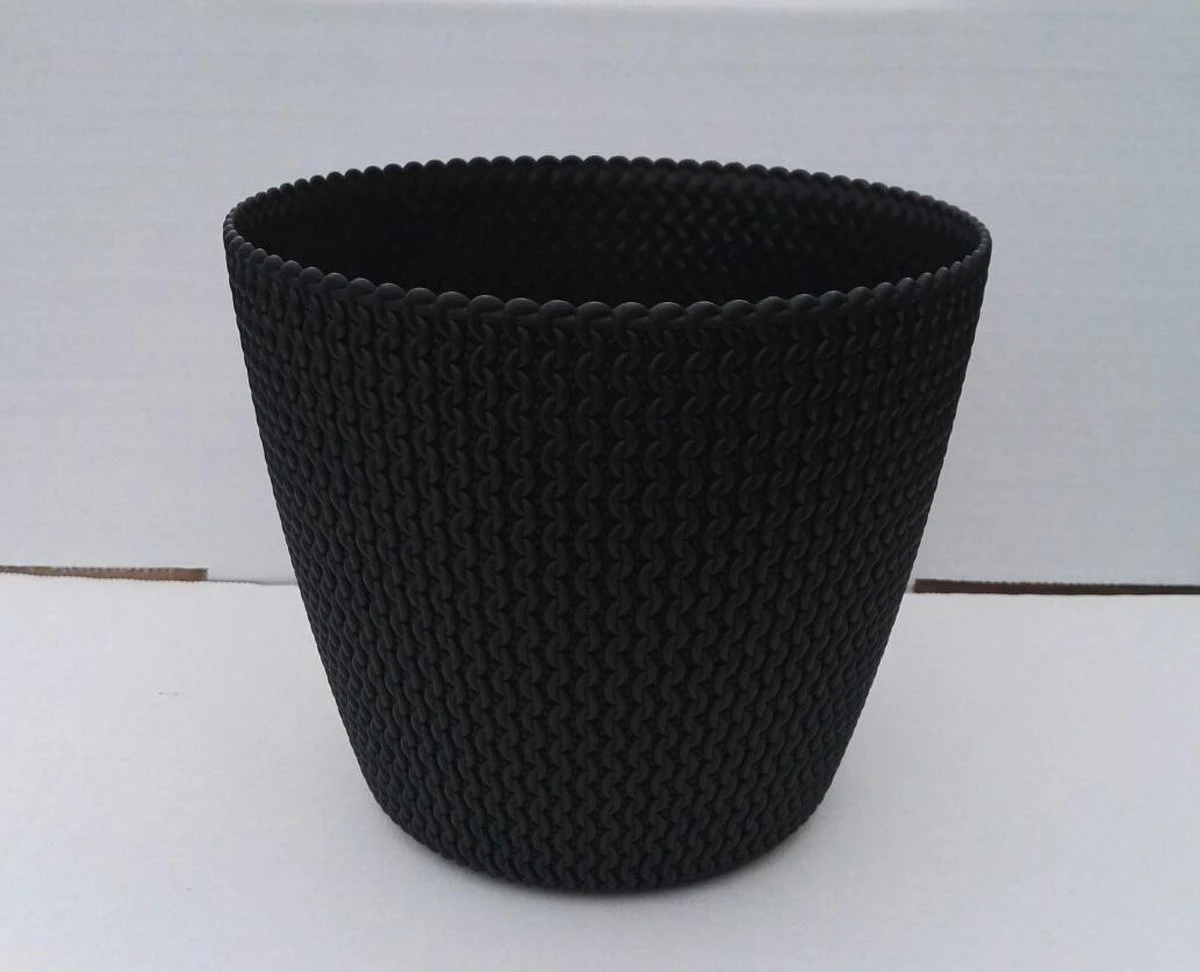 Prosperplast 1x Kunststof Splofy Bloempotten 30 Cm Antraciet - Bloempotten/plantenpotten Voor Binnen En Buiten 4 Prosperplast 1x Kunststof Splofy Bloempotten 30 Cm Antraciet - Bloempotten/plantenpotten Voor Binnen En Buiten - Afbeelding 2