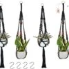 4 Stuks Zwarte Macrame Plantenhangers - Boho Handgeweven Katoen Hangpot Voor Binnen/Buiten - Hangende Bloempot Met Kralen - Macramé Touw/Koord Hangplant Houder - Bohemian Wandhanger Decoratie - Plant Hanger - Verticale Tuin Bloempothouder Planthanger 1 4 Stuks Zwarte Macrame Plantenhangers - Boho Handgeweven Katoen Hangpot Voor Binnen/Buiten - Hangende Bloempot Met Kralen - Macramé Touw/Koord Hangplant Houder - Bohemian Wandhanger Decoratie - Plant Hanger - Verticale Tuin Bloempothouder Planthanger -Tuin Kweekbenodigdheden 1200x975 1
