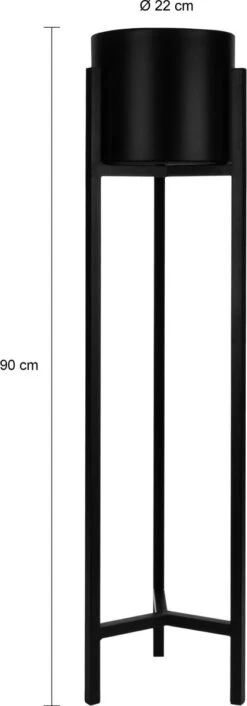 QUVIO Plantenstandaard Inclusief Pot - Staande Plantenbak - Metaal - Plantenbak - Plantenhouders - Planten Zuilen - Voor Buiten - Bloempot - 22 X 22 X 90 Cm - Zwart 12 QUVIO Plantenstandaard Inclusief Pot - Staande Plantenbak - Metaal - Plantenbak - Plantenhouders - Planten Zuilen - Voor Buiten - Bloempot - 22 X 22 X 90 Cm - Zwart -Tuin Kweekbenodigdheden 420x1200 3