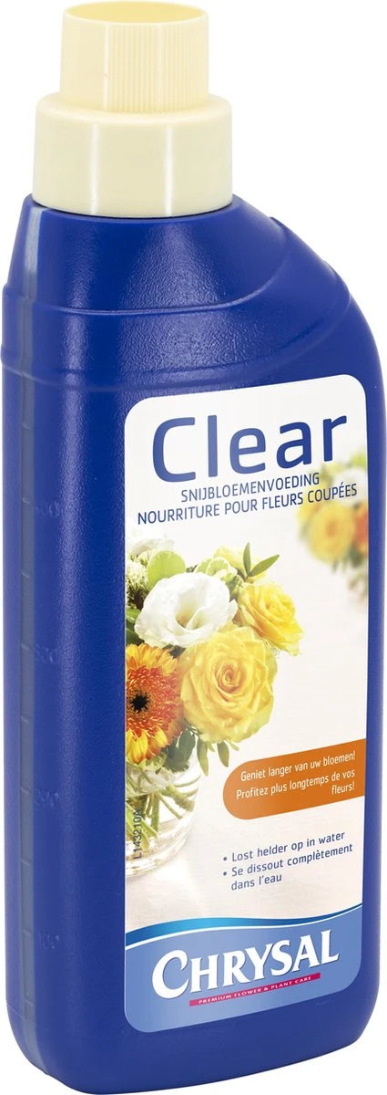 Pokon Chrysal Clear Snijbloemenvoeding - 500ml 4 Pokon Chrysal Clear Snijbloemenvoeding - 500ml - Afbeelding 2