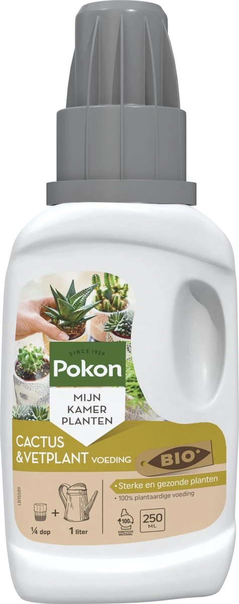 Pokon Bio Cactus & Vetplant Voeding - 250ml - Plantenvoeding (bio) - 7ml Per 1L Water 3 Pokon Bio Cactus & Vetplant Voeding - 250ml - Plantenvoeding (bio) - 7ml Per 1L Water