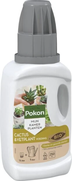 Pokon Bio Cactus & Vetplant Voeding - 250ml - Plantenvoeding (bio) - 7ml Per 1L Water 15 Pokon Bio Cactus & Vetplant Voeding - 250ml - Plantenvoeding (bio) - 7ml Per 1L Water -Tuin Kweekbenodigdheden 482x1200 2