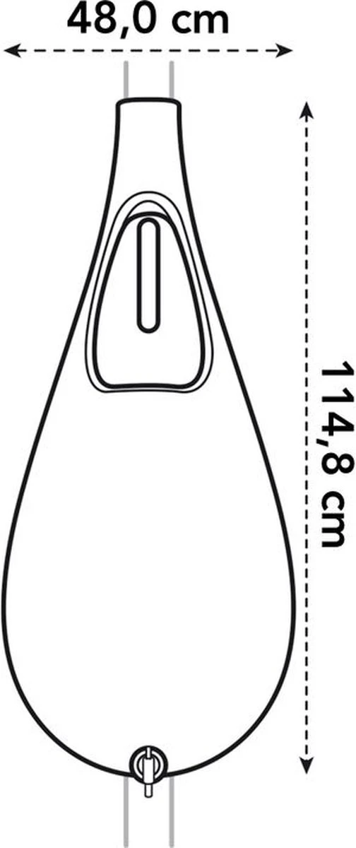 Elho Pure Raindrop 70L - Geel/Oker 4 Elho Pure Raindrop 70L - Geel/Oker - Afbeelding 2