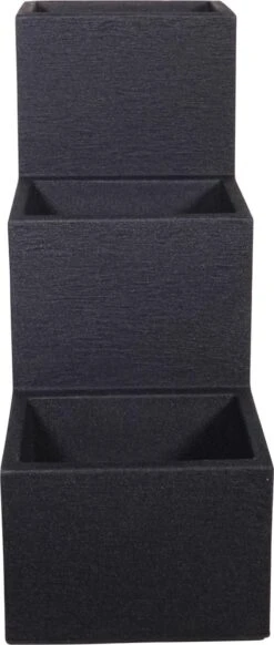 4gardenz Stone Trapsgewijs Plantenbak Voor Buiten 27x60x60 Cm - Grijs -Tuin Kweekbenodigdheden 509x1200