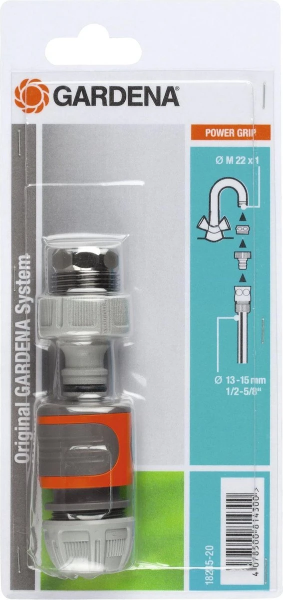 Gardena Koppeling Set Snelaansluitstukken Kraanstuk, Slangstuk En Draadadapter 4078500010269 6 Gardena Koppeling Set Snelaansluitstukken Kraanstuk, Slangstuk En Draadadapter 4078500010269 - Afbeelding 4