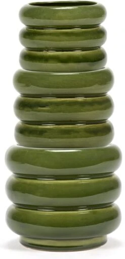 Serax Bloempot-Sierpot Groen D 14.5 Cm H 12,5 Cm -Tuin Kweekbenodigdheden 578x1200 1