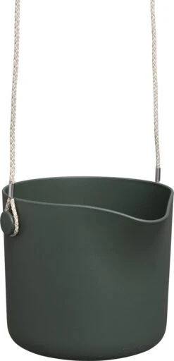 Elho B.for Swing 18 Hangpot - Bloempot Voor Binnen - Ø 18.0 X H 16.5 Cm - Groen/Blad Groen -Tuin Kweekbenodigdheden 579x1200