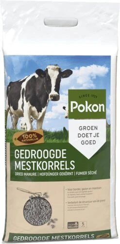 Pokon Gedroogde Mestkorrel - 5kg - Meststof - Geschikt Voor 10m2 Tot 40m2 -Tuin Kweekbenodigdheden 590x1200