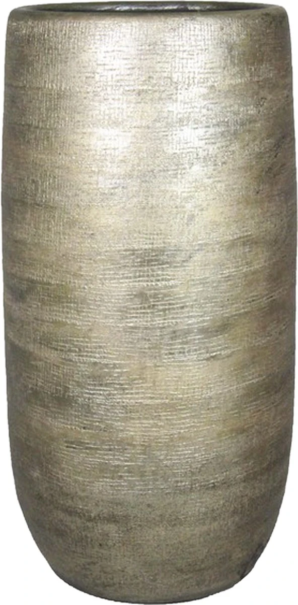 Bloempot Mira Hoog - D26 X H50cm - Goud 3 Bloempot Mira Hoog - D26 X H50cm - Goud