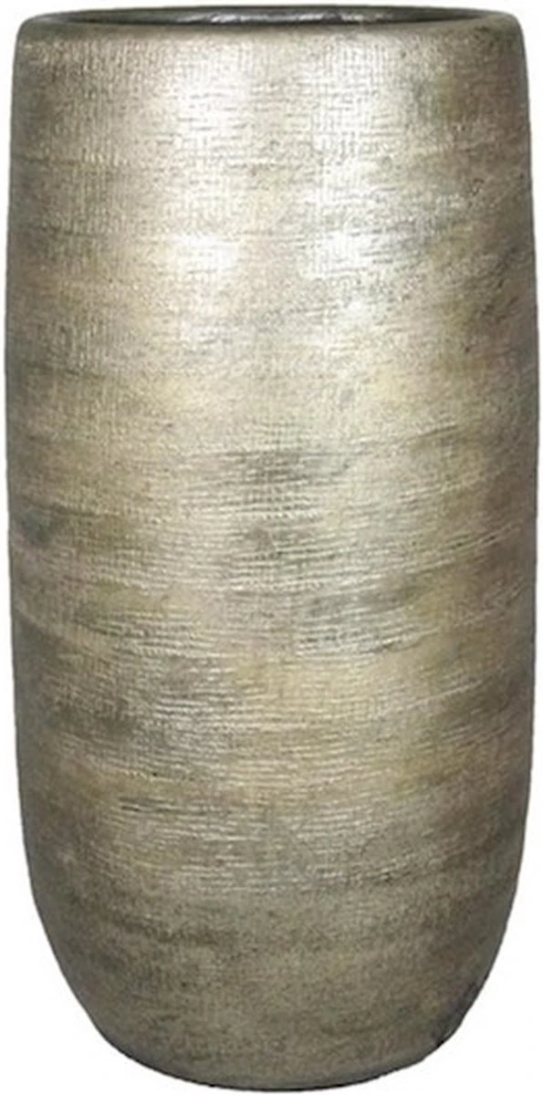 Bloempot Mira Hoog - D26 X H50cm - Goud 4 Bloempot Mira Hoog - D26 X H50cm - Goud - Afbeelding 2
