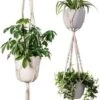 Plantenhanger Macrame Set Van 2 - Plantenhanger Met Ruimte Voor 3 Potten - Luxe Gevlochten Touw 100% Katoen - Duurzaam - Plantenbakken - Bloempotten - Macramé Stijl Hanger Voor Bloempotten - Hangpot - Fienosa 1 Plantenhanger Macrame Set Van 2 - Plantenhanger Met Ruimte Voor 3 Potten - Luxe Gevlochten Touw 100% Katoen - Duurzaam - Plantenbakken - Bloempotten - Macramé Stijl Hanger Voor Bloempotten - Hangpot - Fienosa -Tuin Kweekbenodigdheden 601x1200 2