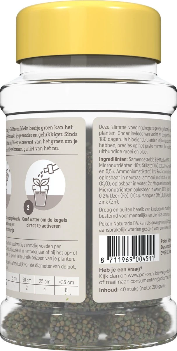 Pokon Voedingskegels Voor Terras- & Balkonplanten - 40 Stuks - 180 Dagen Voeding - Plantenvoeding 5 Pokon Voedingskegels Voor Terras- & Balkonplanten - 40 Stuks - 180 Dagen Voeding - Plantenvoeding - Afbeelding 3