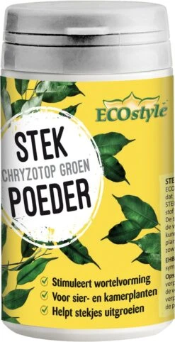 ECOstyle Stekpoeder Stimuleert Wortelvorming - Voor Sier & Kamerplanten - Helpt Stekjes Uitgroeien Tot Een Volwaardige Plant - 25 GR 9 ECOstyle Stekpoeder Stimuleert Wortelvorming - Voor Sier & Kamerplanten - Helpt Stekjes Uitgroeien Tot Een Volwaardige Plant - 25 GR -Tuin Kweekbenodigdheden 615x1200