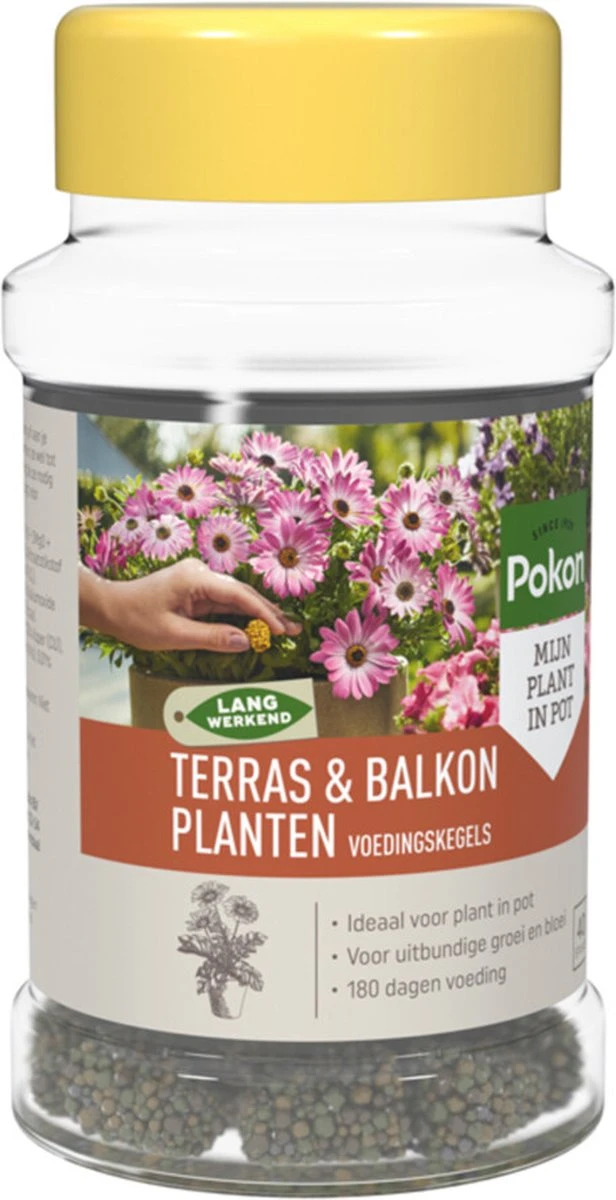 Pokon Voedingskegels Voor Terras- & Balkonplanten - 40 Stuks - 180 Dagen Voeding - Plantenvoeding 8 Pokon Voedingskegels Voor Terras- & Balkonplanten - 40 Stuks - 180 Dagen Voeding - Plantenvoeding - Afbeelding 6