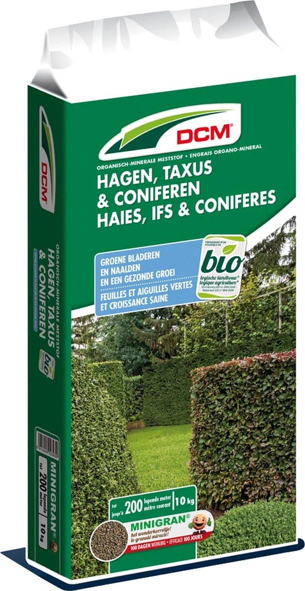 DCM Bemesting Voor Hagen,taxus En Coniferen 10kg 4 DCM Bemesting Voor Hagen,taxus En Coniferen 10kg - Afbeelding 2