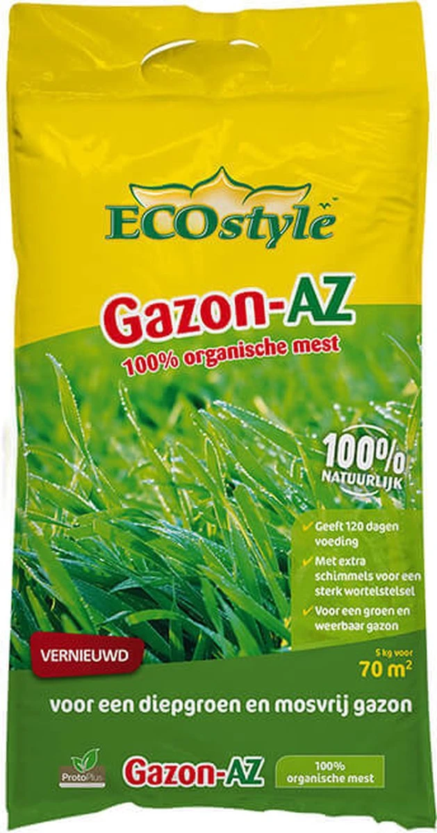 ECOstyle Gazon AZ Organische Gazonmest – Voor Diepgroen En Sterk Gazon – Geeft Tot 120 Dagen Voeding – Werkt Tegen Mos - 265 M² - 20 KG 9 ECOstyle Gazon AZ Organische Gazonmest – Voor Diepgroen En Sterk Gazon – Geeft Tot 120 Dagen Voeding – Werkt Tegen Mos - 265 M² - 20 KG - Afbeelding 7